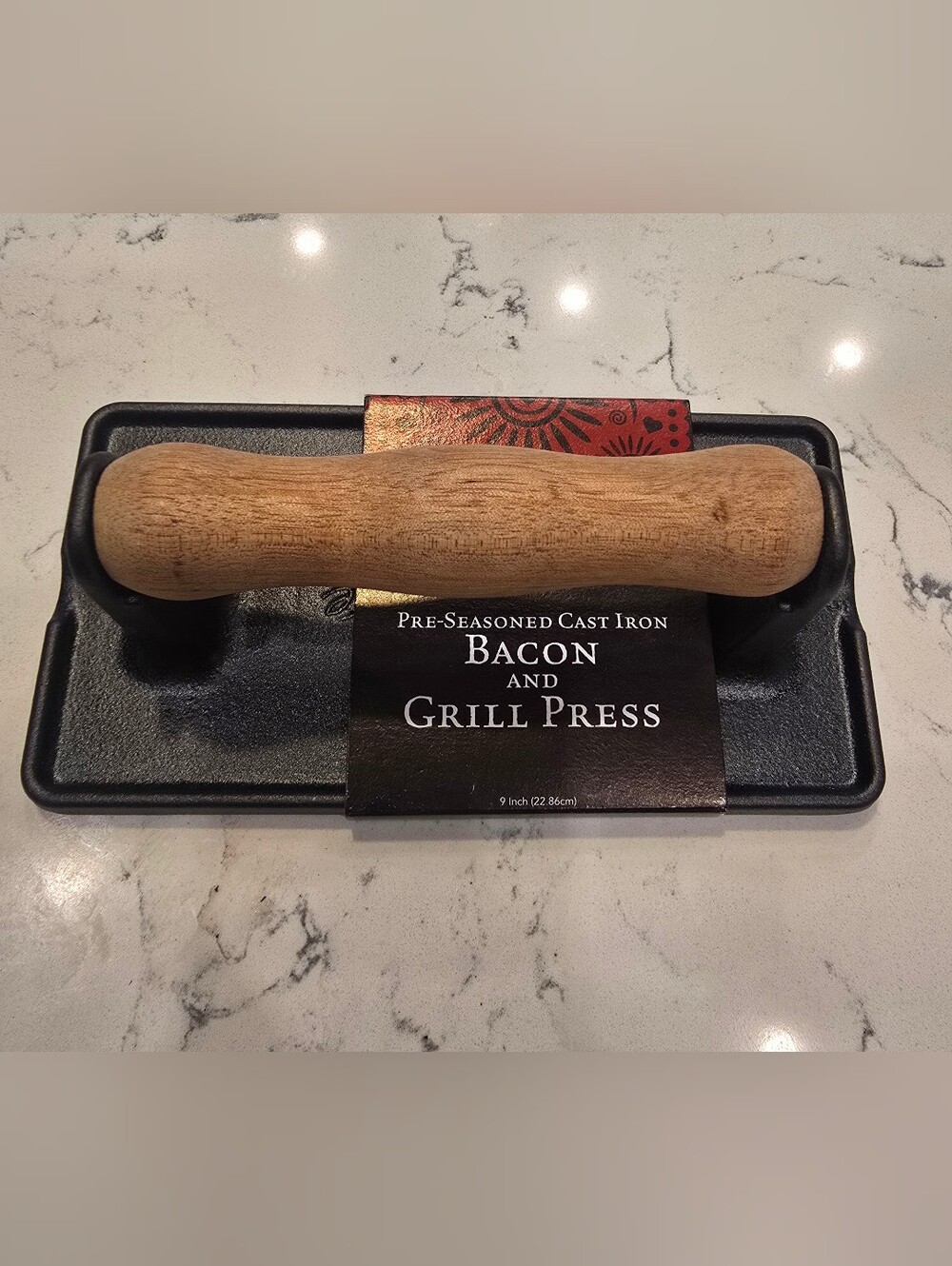 Bacon And Grill Press Cast Iron